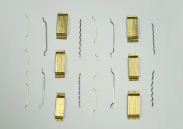 Glued Hooked End Brass Coated Steel Fiber GHEB SF-12