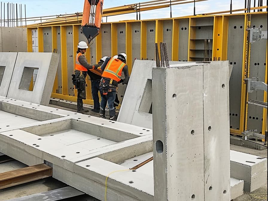 workers-applying-precast-concrete-elements